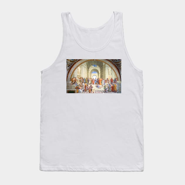 "School of Athens" featuring Plato & Aristotle by Raphael, Italian fresco Tank Top by colormecolorado